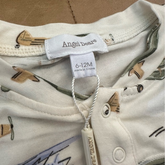 Angel Dear Viscose Bamboo Jumpsuit 6-12M NWT - Picture 4 of 5